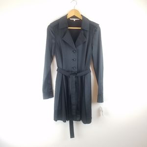 Rachel Roy Black Suit Box Pleated Dress 8